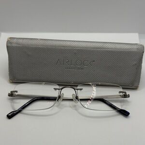 Men’s AIRLOCK “LOVE CRAZY ” Eyeglasses Frame Rimless 46-19-140 gray black blue